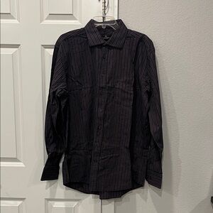 Men's Purple & Black Striped Shirt